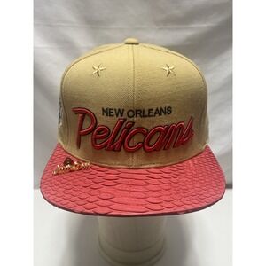 Just⭐️Don New Orleans Pelicans 2008 All Star strapback Beige red snakeskin Rare